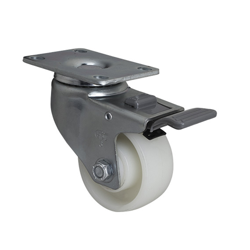 EDL Medium 3" 130kg Plate Plastic Dual Brake TPA Caster 50123H-503-25