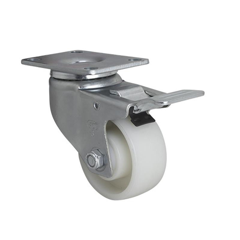 EDL Medium 3" 130kg Plate Al. Dual Brake TPA Caster 50123P-503-25