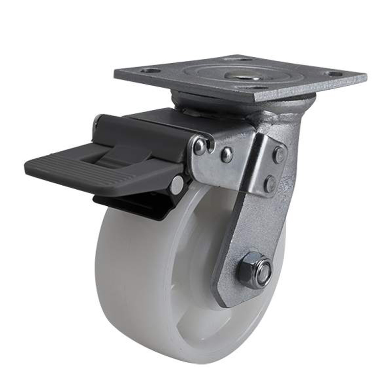 EDL Heavy 5'' 400kg Plate Plastic Dual Brake TPA Caster 73125H-735-26