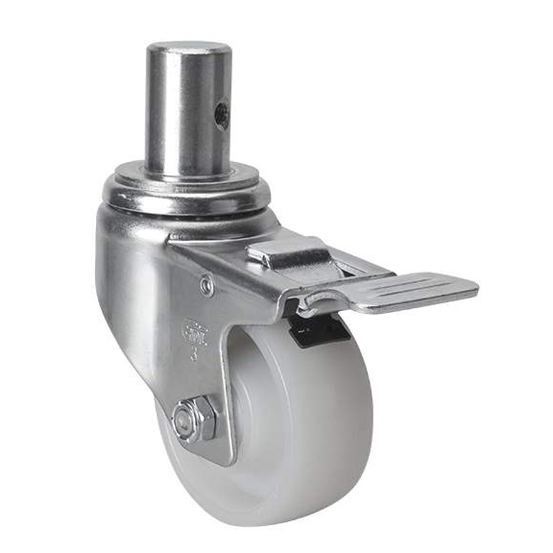 EDL Medium 3" 130kg Stem Iron Dual Brake TPA Caster 50163L-503-25