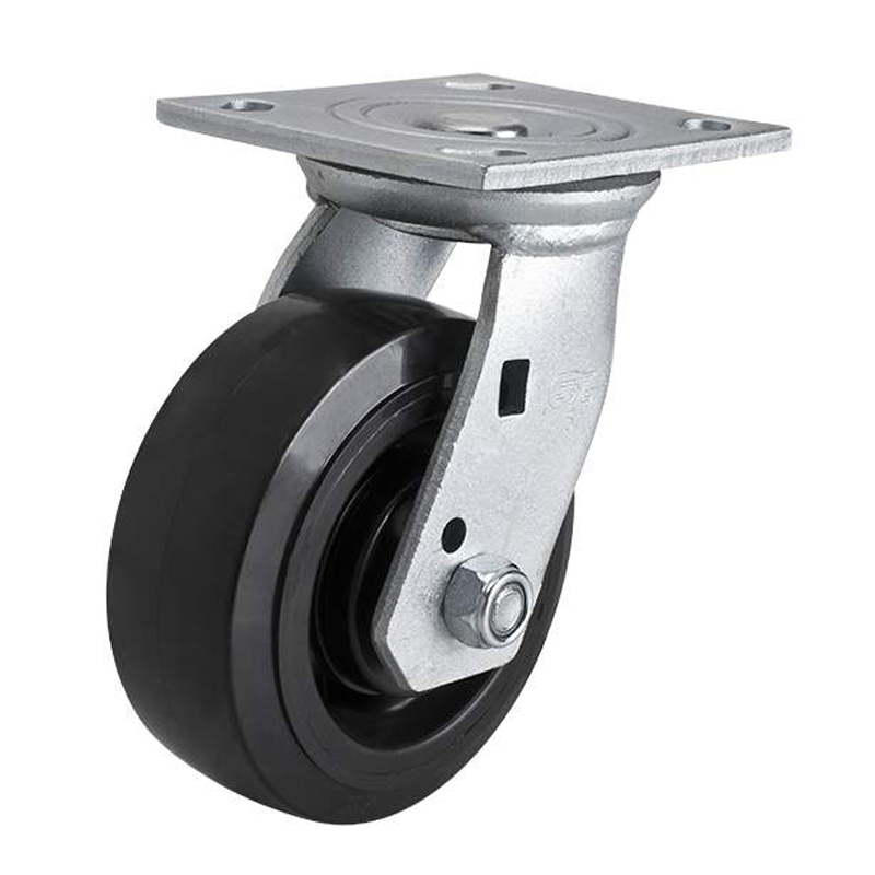 EDL Heavy 5'' 350kg Plate Swivel PU Caster 73115-735-66