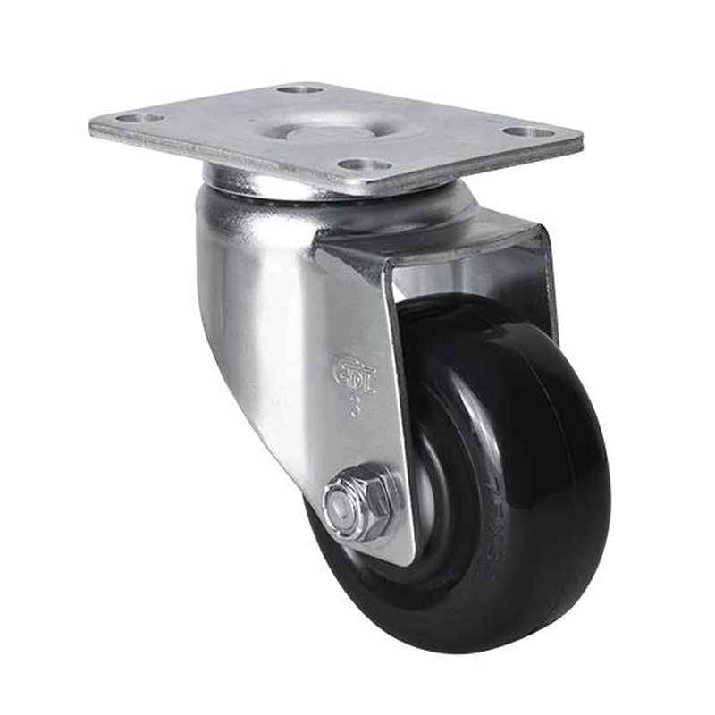 EDL Medium 3" 120kg Plate Swivel PU Caster 50113-503-65