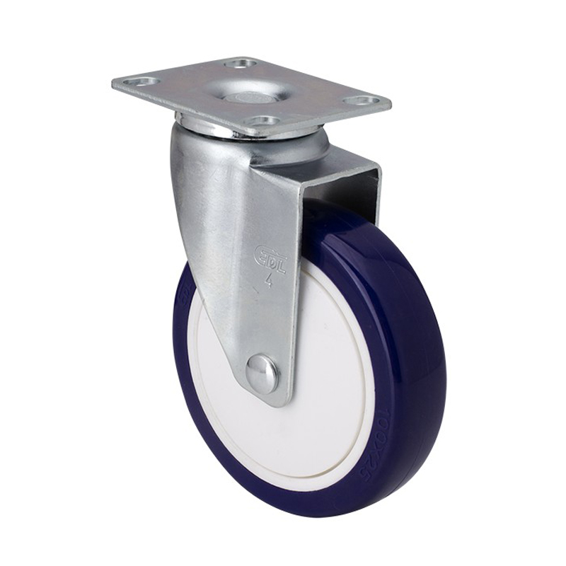 EDL Light 4'' 80kg Plate Swivel  TPU Caster 37114-374-87