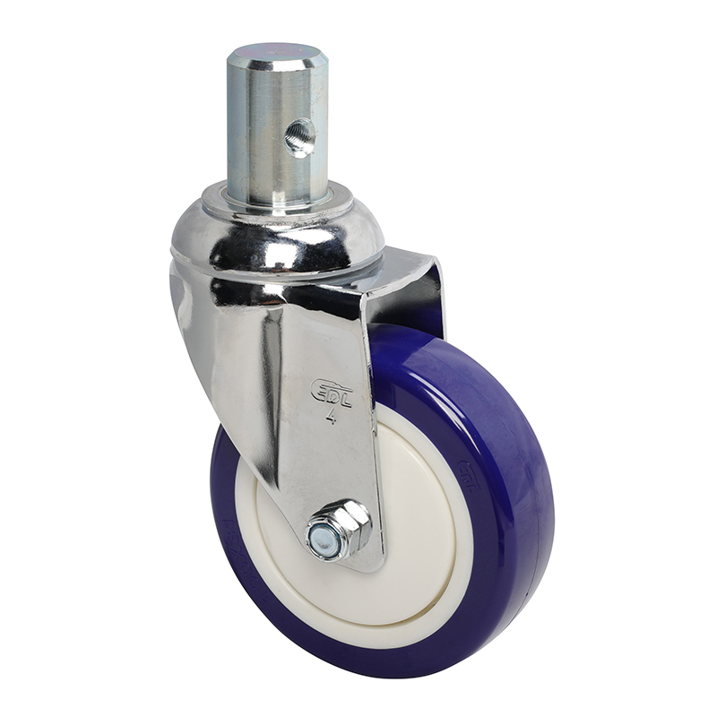 EDL Medium 4'' 130Kg Stem Swivel TPU Caster 57254-574-87