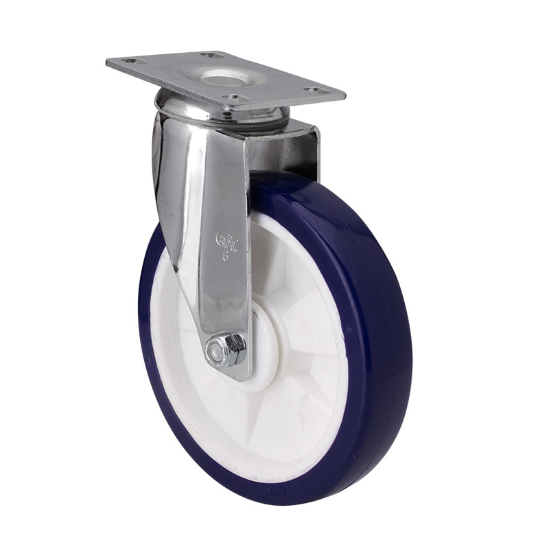 EDL Medium 6'' 130Kg Plate Swivel TPU Caster 57216-576-87