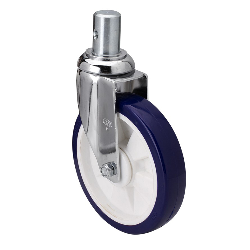 EDL Medium 6'' 130Kg Stem Swivel TPU Caster 57256-576-87