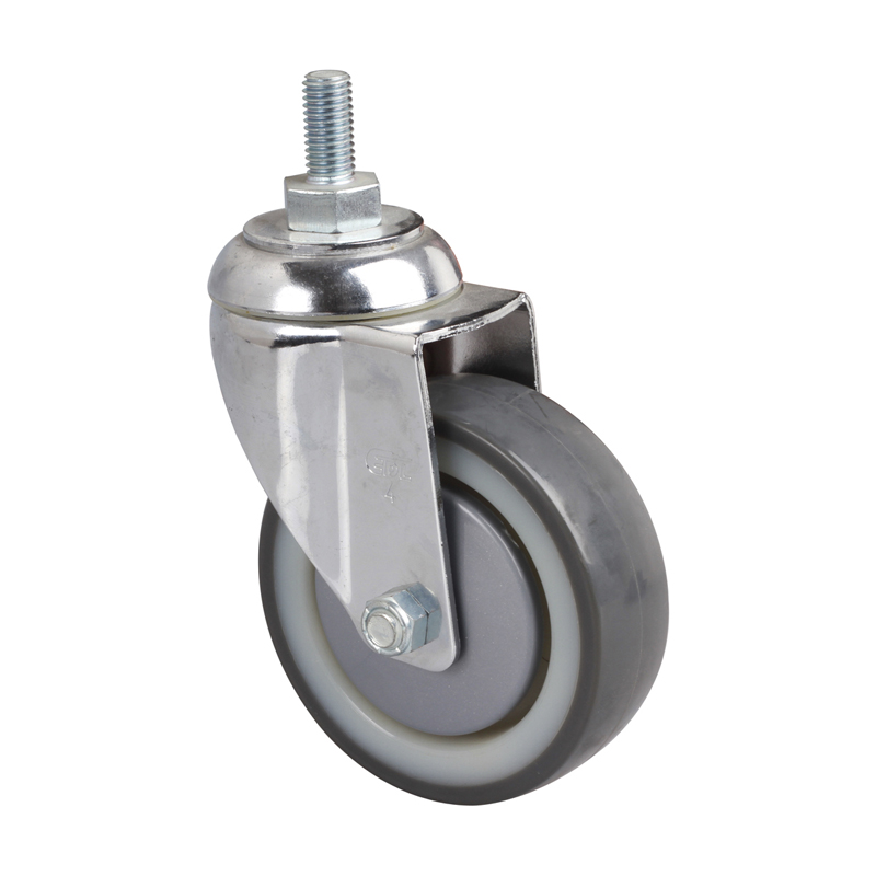 EDL Medium 4'' 130Kg Threaded Swivel TPU Caster  57234-574-87N