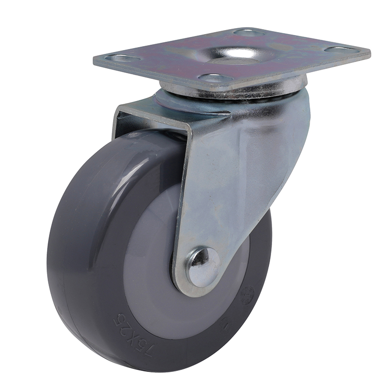 EDL Light 3'' 70kg Plate Swivel PU Caster 33113-363-74