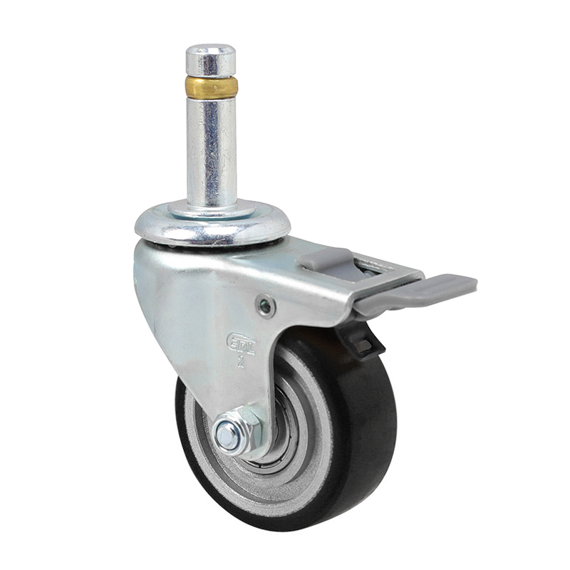 EDL Anti-electrostatic Mini 2''50kg Stem Brake TPU Caster 26162H-A262-86A