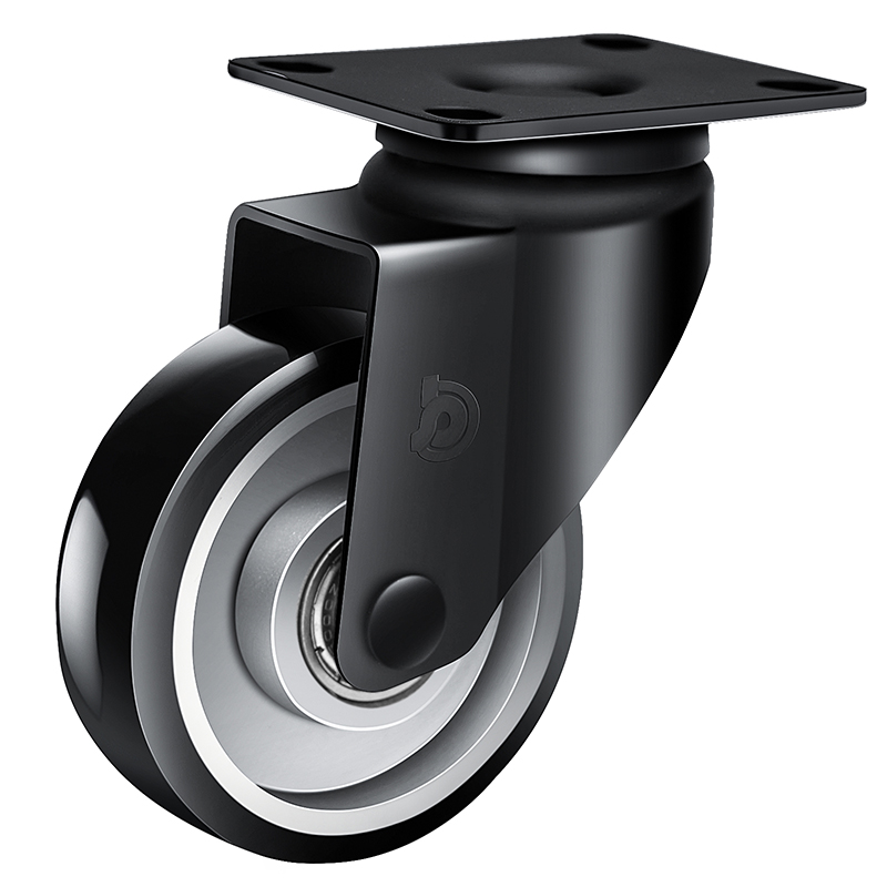 JARABO High-powered Light 3" 80kg Plate Swivel TPU Caster J37513-A373-86A