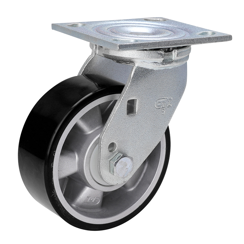 EDL Anti-electrostatic Heavy 5'' 420kg Plate Swivel TPU Caster73115-A735-86A