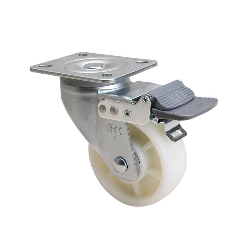 EDL Medium 4" 250kg Plate Brake TPA Caster 66124H-664-26