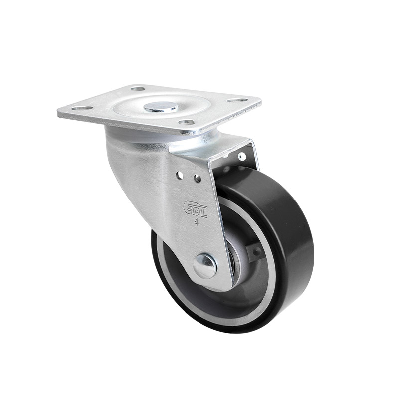 EDL Anti-electrostatic Medium 4" 300kg Plate Swivel TPU Caster 66114-A674-86A