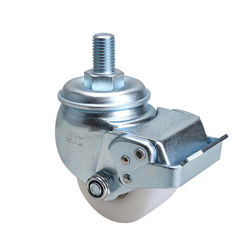 EDL Low Gravity 2.5"450kg Threaded Brake MC(PA) Machine Caster M431425E-M4325-26