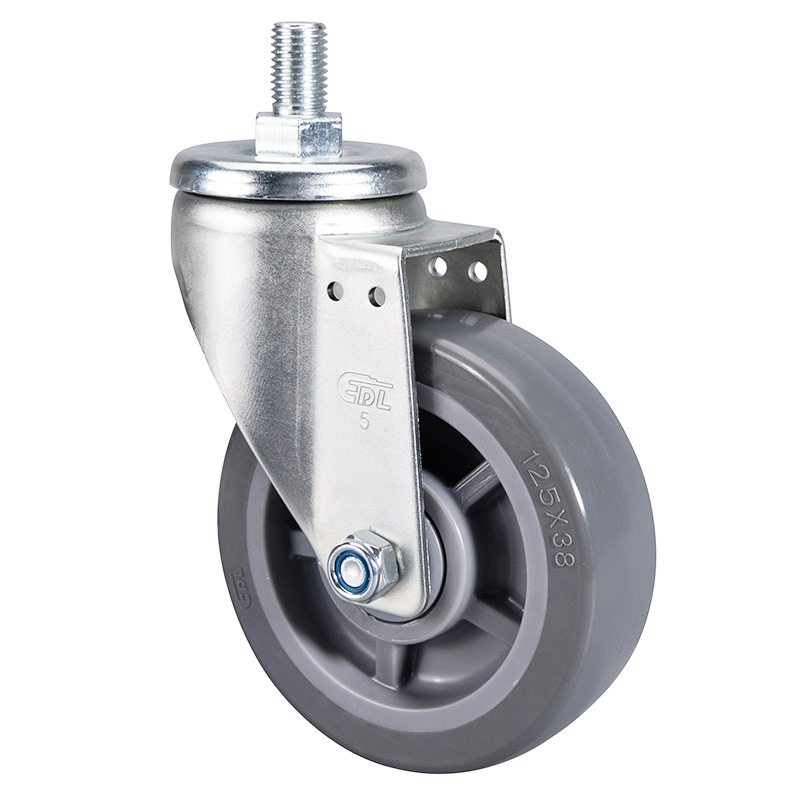 EDL Medium 5" 200kg Threaded Swivel PU Caster 66135-665-76